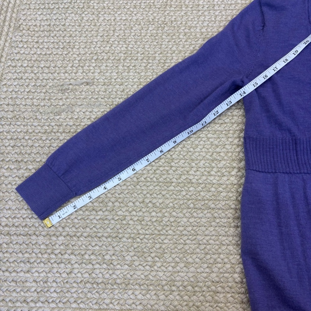 Talbots Merino Wool Cardigan | Size MP Petite | Purple - Picture 6 of 8